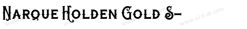 Narque Holden Gold S字体转换